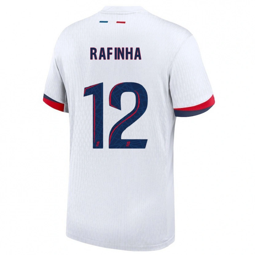 Danxen Hombre Camiseta Rafinha #12 Blanco Rojo 2ª Equipación 2025/26 La Camisa México