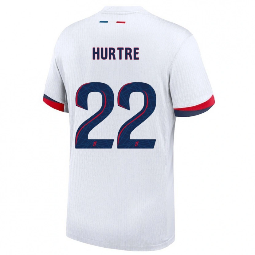 Danxen Hombre Camiseta Oceane Hurtre #22 Blanco Rojo 2ª Equipación 2025/26 La Camisa México
