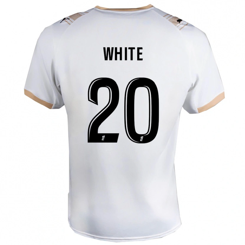 Danxen Hombre Camiseta Morgan White #20 Blanco Negro 2ª Equipación 2025/26 La Camisa México