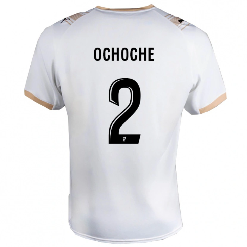 Danxen Hombre Camiseta Amos Ochoche #2 Blanco Negro 2ª Equipación 2025/26 La Camisa México