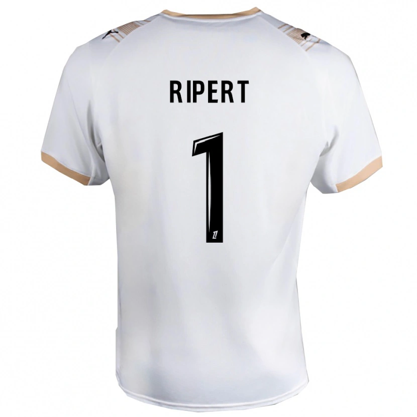 Danxen Hombre Camiseta Léo Ripert #1 Blanco Negro 2ª Equipación 2025/26 La Camisa México