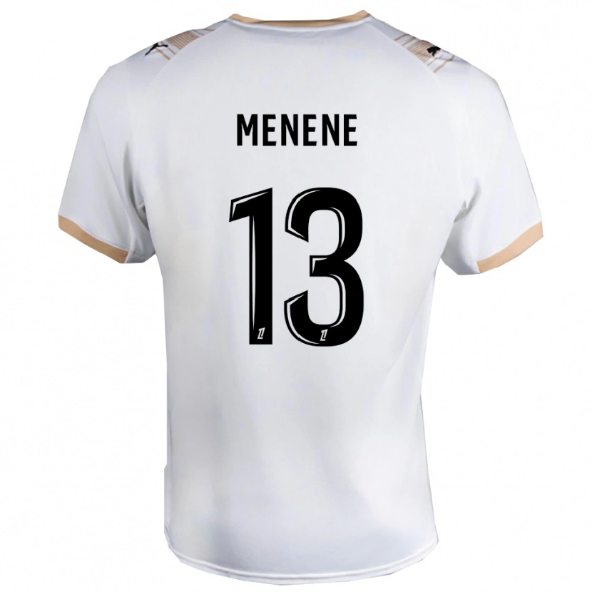 Danxen Hombre Camiseta Meyong Menene #13 Blanco Negro 2ª Equipación 2025/26 La Camisa México
