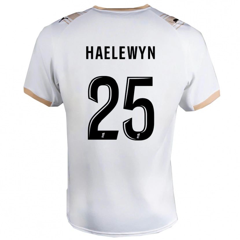 Danxen Hombre Camiseta Marion Haelewyn #25 Blanco Negro 2ª Equipación 2025/26 La Camisa México