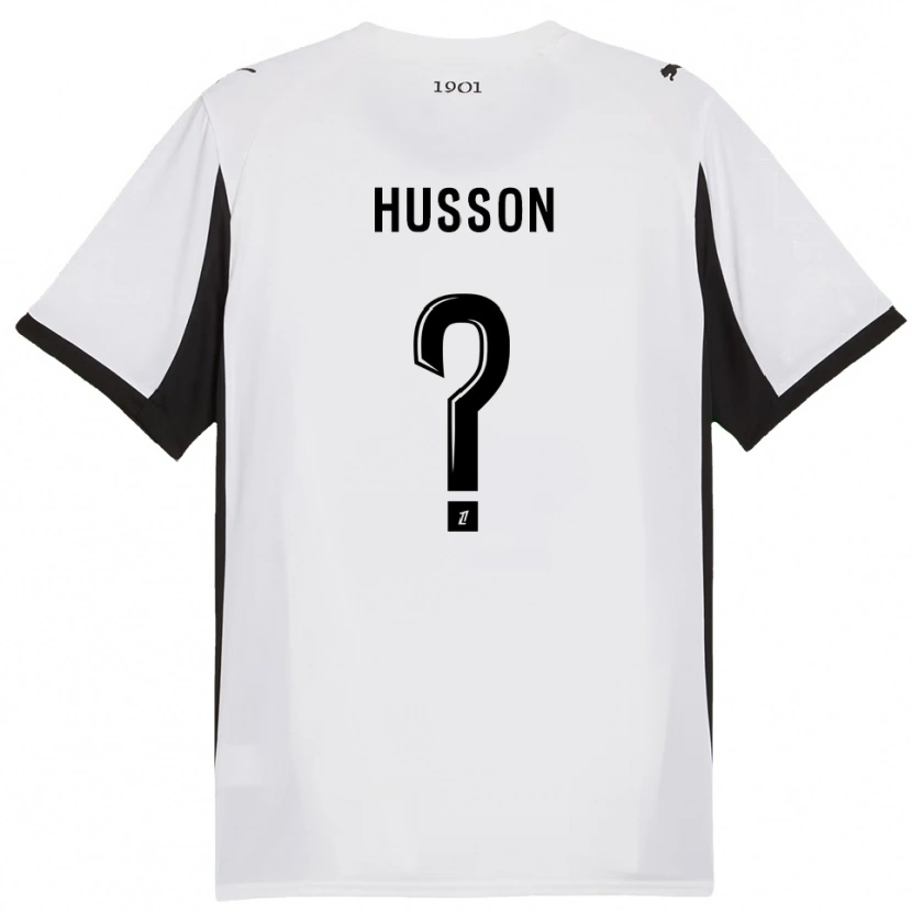 Danxen Hombre Camiseta Mehdi Husson #0 Blanco Negro 2ª Equipación 2025/26 La Camisa México