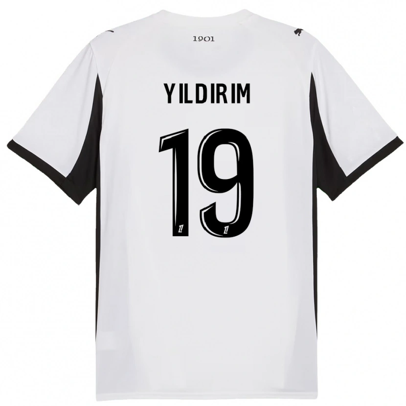 Danxen Hombre Camiseta Bertuğ Yıldırım #19 Blanco Negro 2ª Equipación 2025/26 La Camisa México