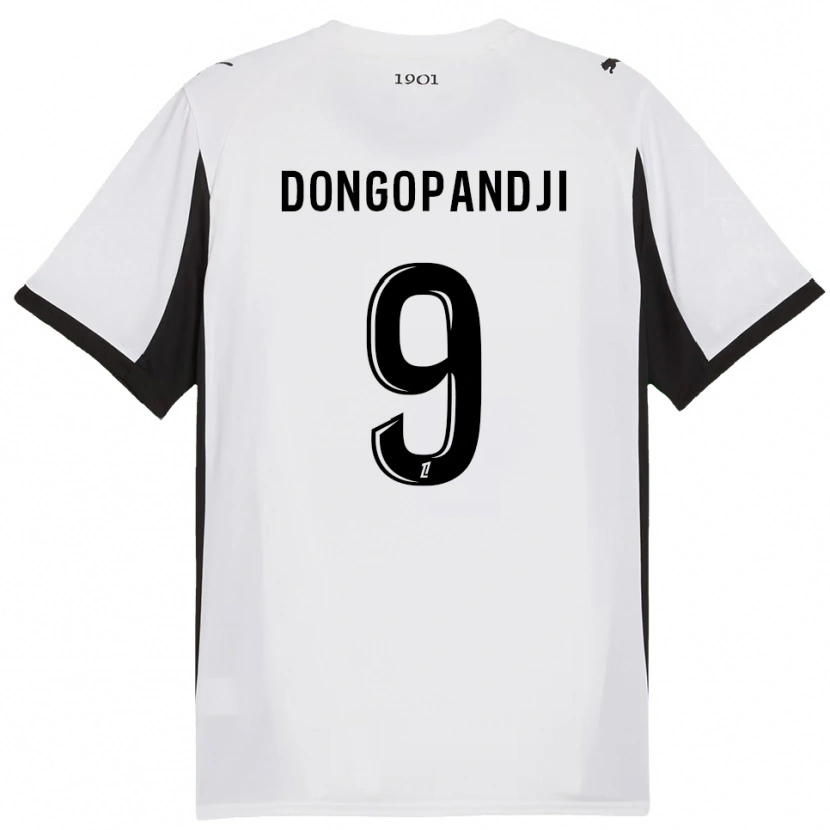 Danxen Hombre Camiseta Kelvin Dongopandji #9 Blanco Negro 2ª Equipación 2025/26 La Camisa México