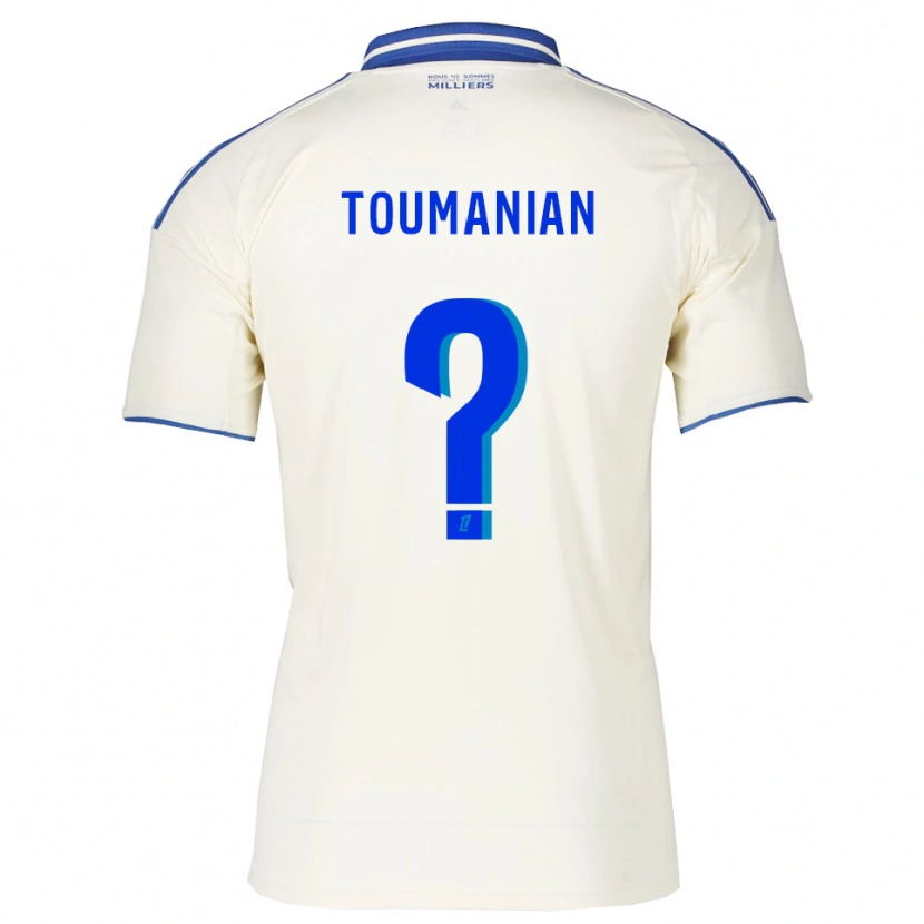 Danxen Hombre Camiseta Anthony Toumanian #0 Champán Azul 2ª Equipación 2025/26 La Camisa México