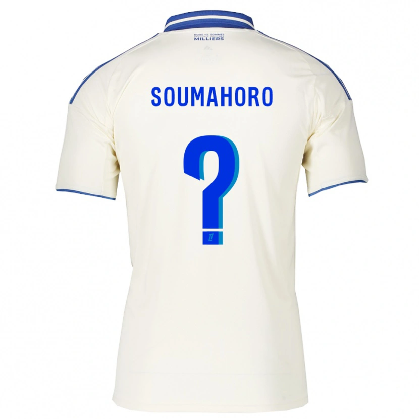 Danxen Hombre Camiseta Mohamed Soumahoro #0 Champán Azul 2ª Equipación 2025/26 La Camisa México