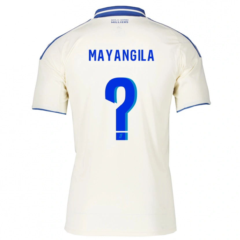 Danxen Hombre Camiseta Ryan Tutu Mayangila #0 Champán Azul 2ª Equipación 2025/26 La Camisa México