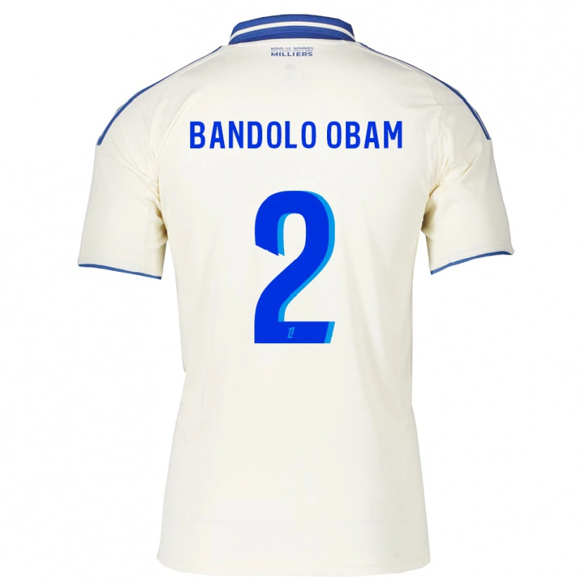 Danxen Hombre Camiseta Randy Bandolo Obam #2 Champán Azul 2ª Equipación 2025/26 La Camisa México
