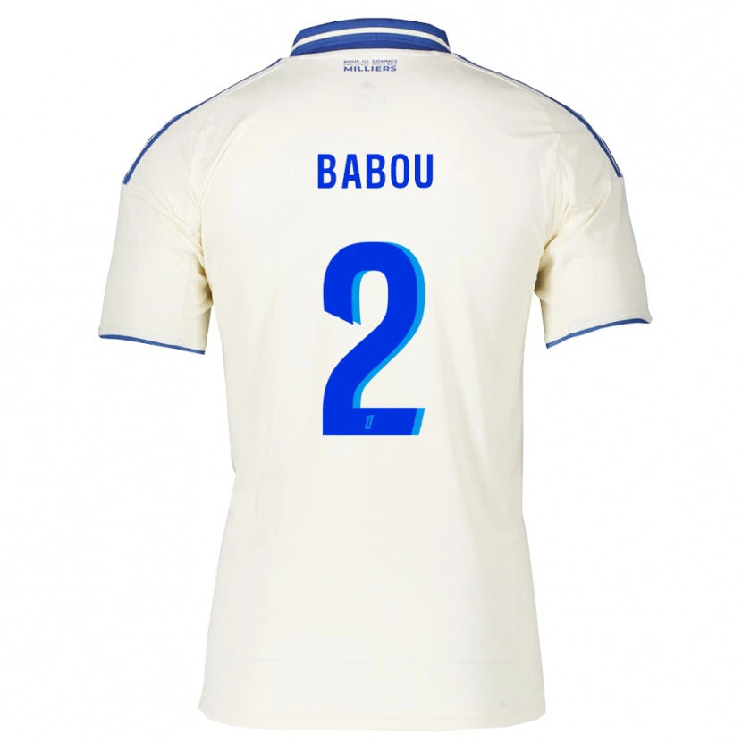 Danxen Hombre Camiseta Marème Babou #2 Champán Azul 2ª Equipación 2025/26 La Camisa México