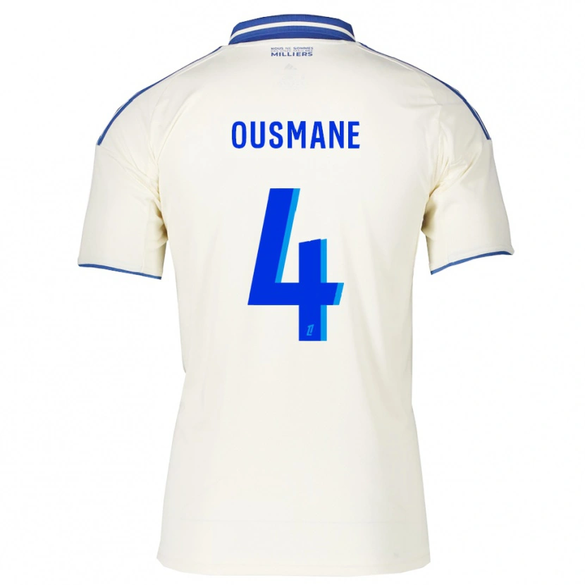Danxen Hombre Camiseta Abdoulaye Ousmane #4 Champán Azul 2ª Equipación 2025/26 La Camisa México