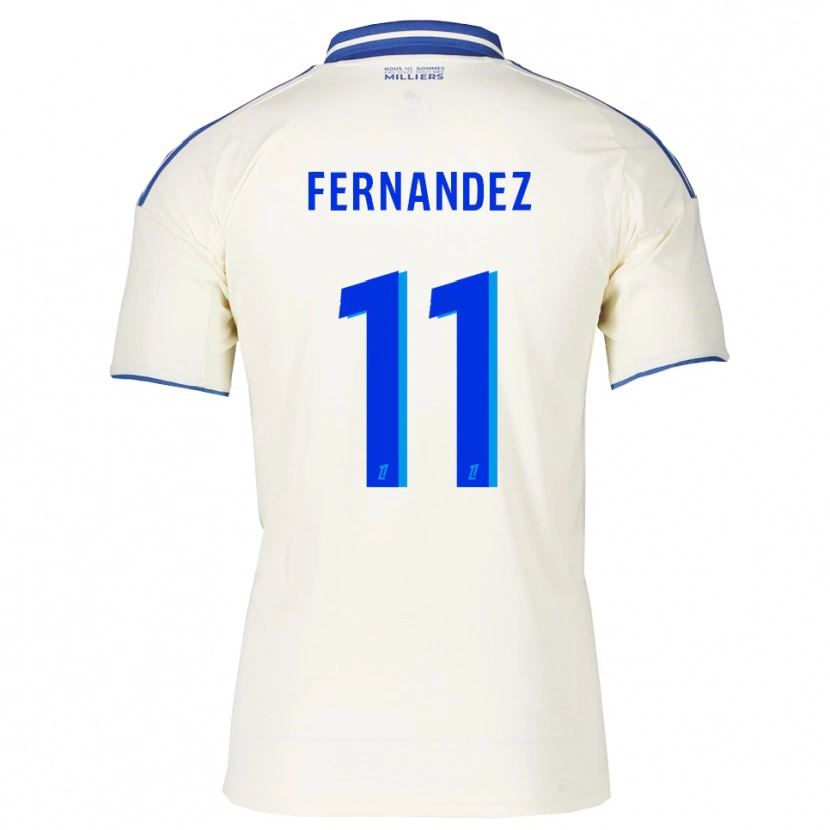 Danxen Hombre Camiseta Elies Araar Fernandez #11 Champán Azul 2ª Equipación 2025/26 La Camisa México