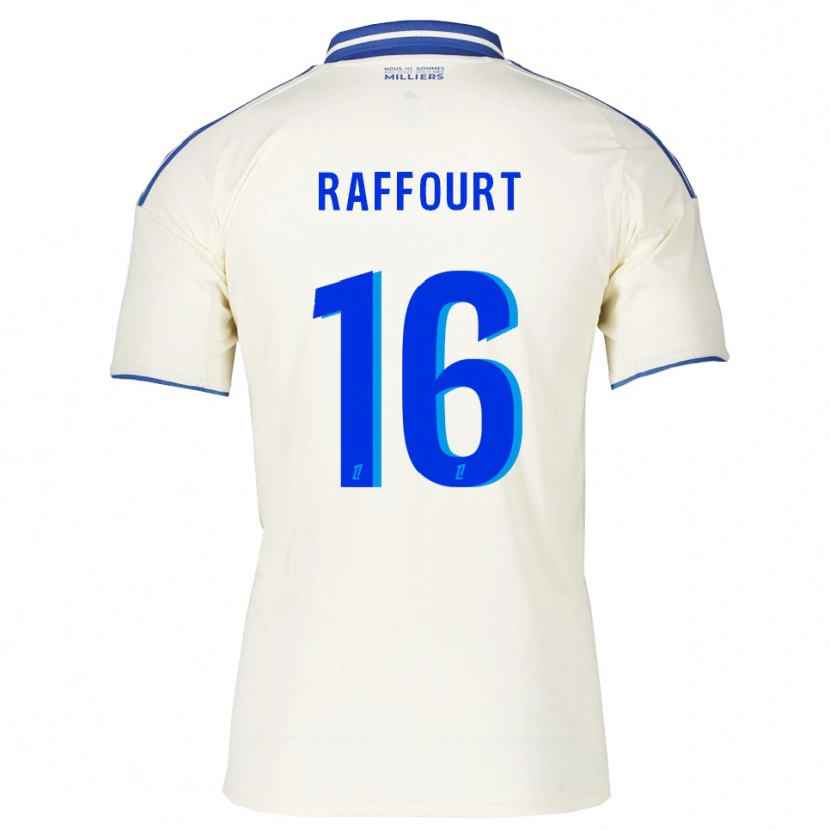 Danxen Hombre Camiseta Timéo Raffourt #16 Champán Azul 2ª Equipación 2025/26 La Camisa México