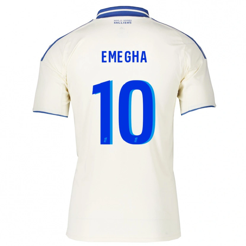 Danxen Hombre Camiseta Emanuel Emegha #10 Champán Azul 2ª Equipación 2025/26 La Camisa México