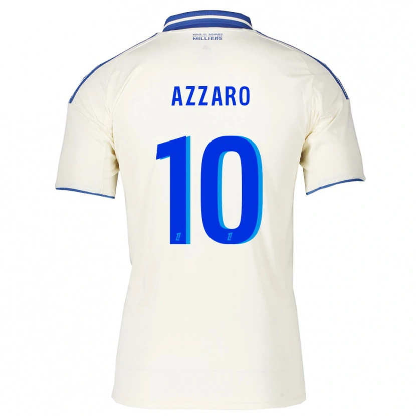 Danxen Hombre Camiseta Lorena Azzaro #10 Champán Azul 2ª Equipación 2025/26 La Camisa México