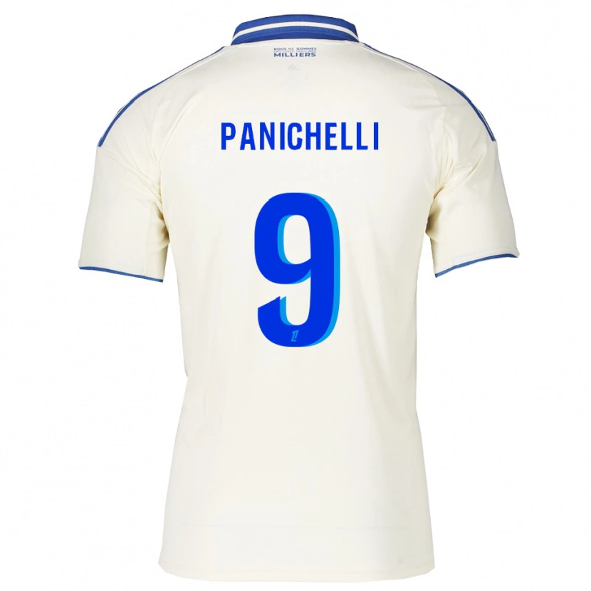 Danxen Hombre Camiseta Joaquín Panichelli #9 Champán Azul 2ª Equipación 2025/26 La Camisa México