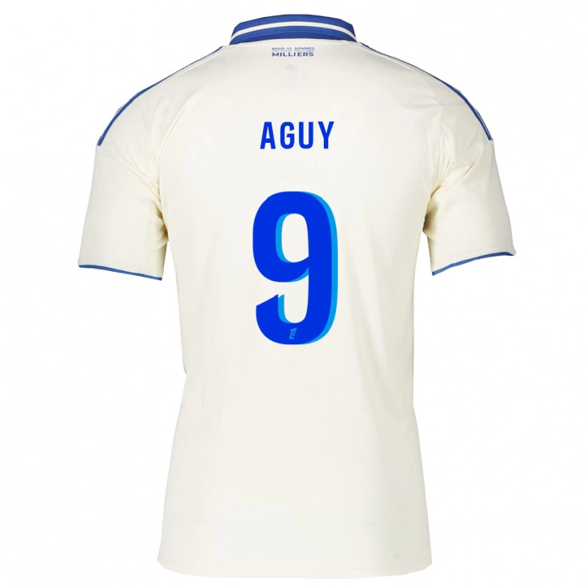 Danxen Hombre Camiseta David Aguy #9 Champán Azul 2ª Equipación 2025/26 La Camisa México