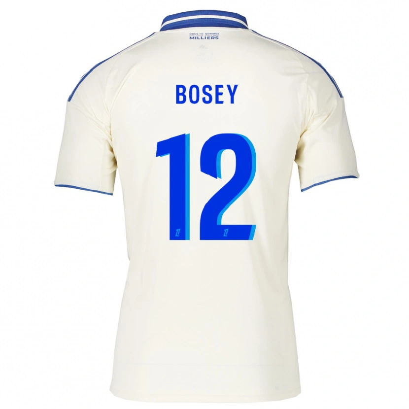 Danxen Hombre Camiseta Jean-Baptiste Bosey #12 Champán Azul 2ª Equipación 2025/26 La Camisa México