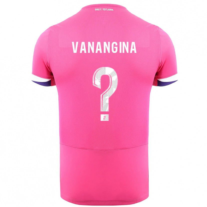 Danxen Hombre Camiseta Mechack Niombo Vanangina #0 Rosa Blanco 2ª Equipación 2025/26 La Camisa México