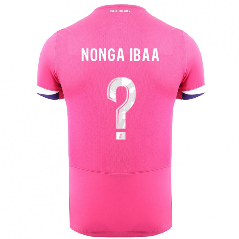 Danxen Hombre Camiseta Alou Nonga Ibaa #0 Rosa Blanco 2ª Equipación 2025/26 La Camisa México