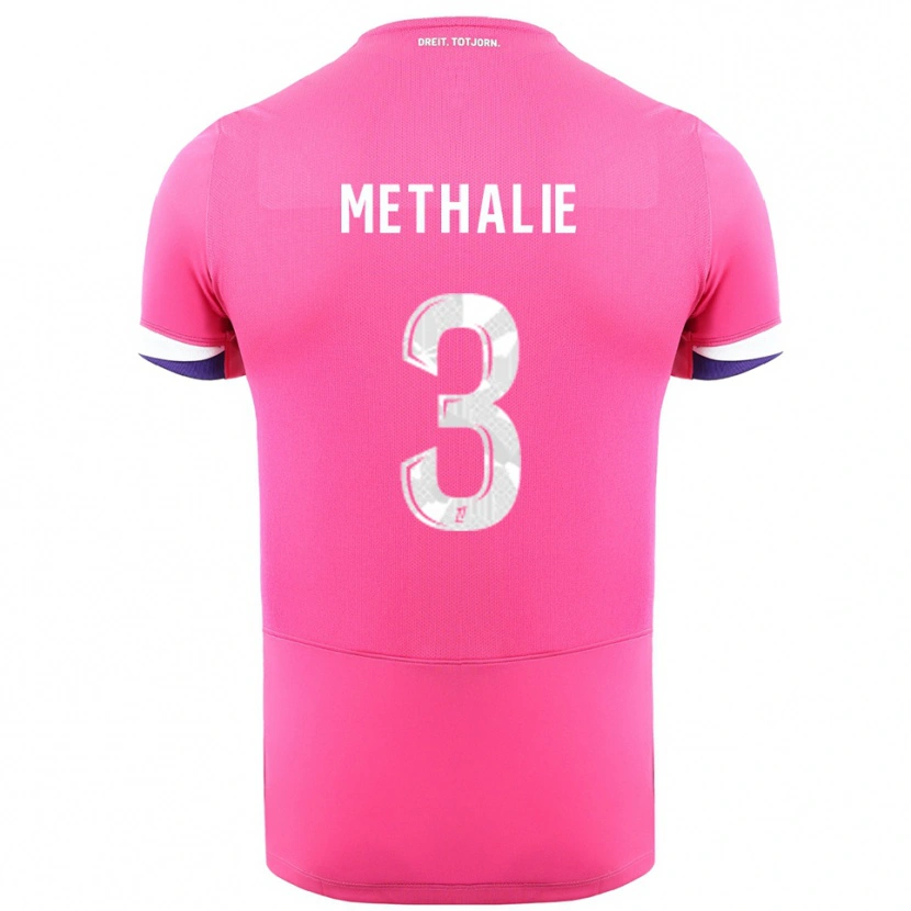 Danxen Hombre Camiseta Dayann Methalie #3 Rosa Blanco 2ª Equipación 2025/26 La Camisa México