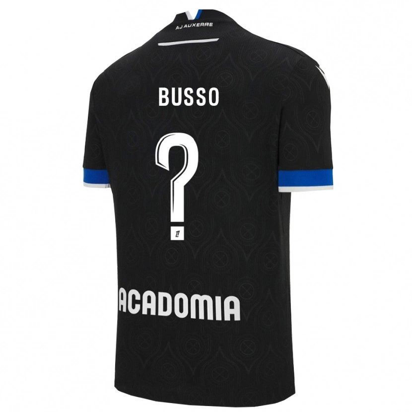 Danxen Hombre Camiseta Louise Busso #0 Negro Blanco 2ª Equipación 2025/26 La Camisa México