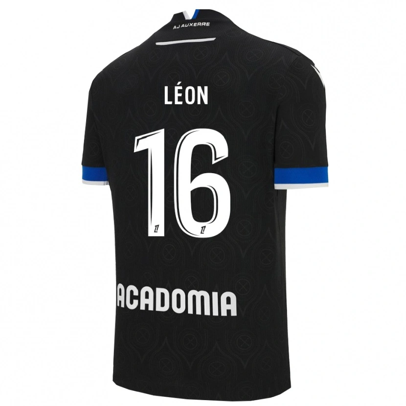 Danxen Hombre Camiseta Donovan Léon #16 Negro Blanco 2ª Equipación 2025/26 La Camisa México