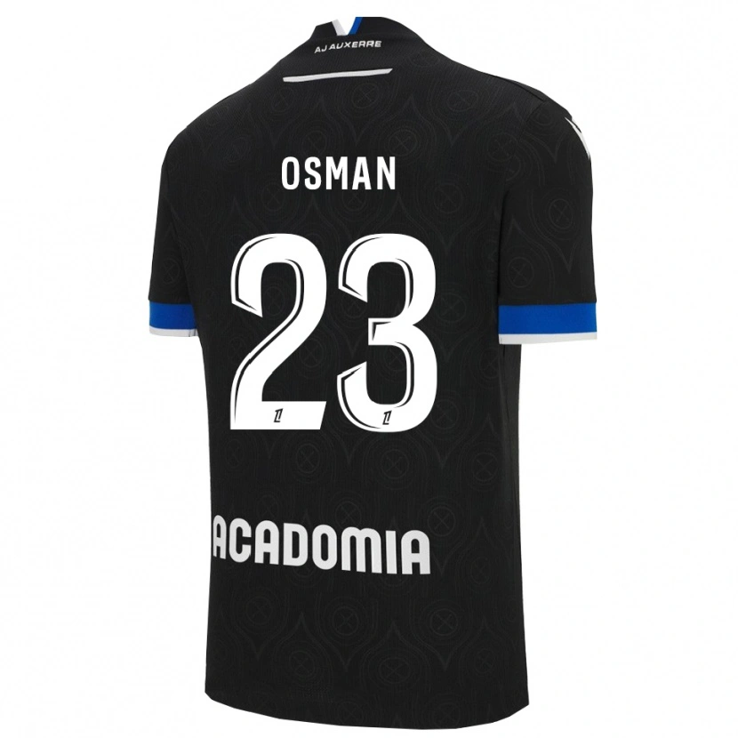 Danxen Hombre Camiseta Ibrahim Osman #23 Negro Blanco 2ª Equipación 2025/26 La Camisa México