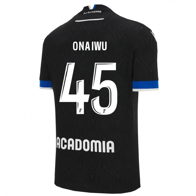 Danxen Hombre Camiseta Ado Onaiwu #45 Negro Blanco 2ª Equipación 2025/26 La Camisa México