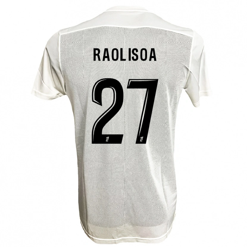 Danxen Hombre Camiseta Lilian Raolisoa #27 Negro Blanco 2ª Equipación 2025/26 La Camisa México