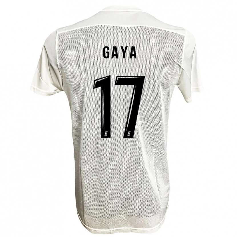 Danxen Hombre Camiseta Yacine Gaya #17 Negro Blanco 2ª Equipación 2025/26 La Camisa México