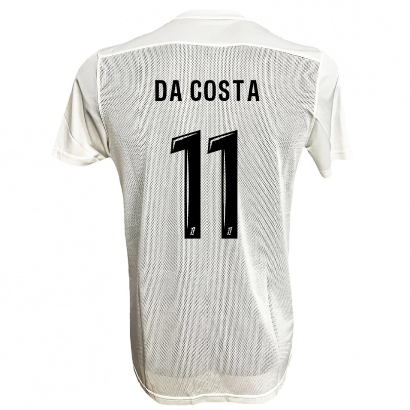 Danxen Hombre Camiseta Rúben Macedo Da Costa #11 Negro Blanco 2ª Equipación 2025/26 La Camisa México