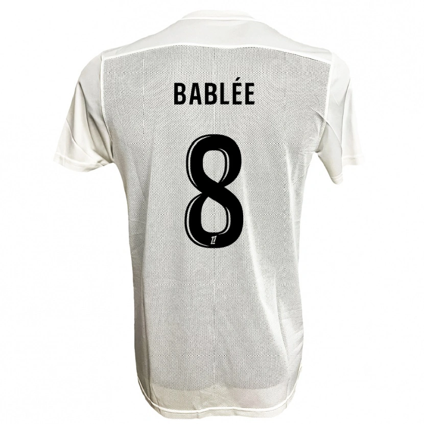 Danxen Hombre Camiseta Alix Bablée #8 Negro Blanco 2ª Equipación 2025/26 La Camisa México