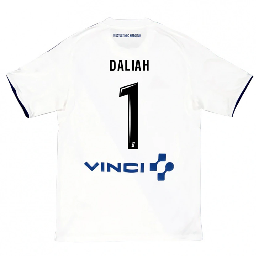 Danxen Hombre Camiseta Leny Daliah #1 Blanco Azul 2ª Equipación 2025/26 La Camisa México