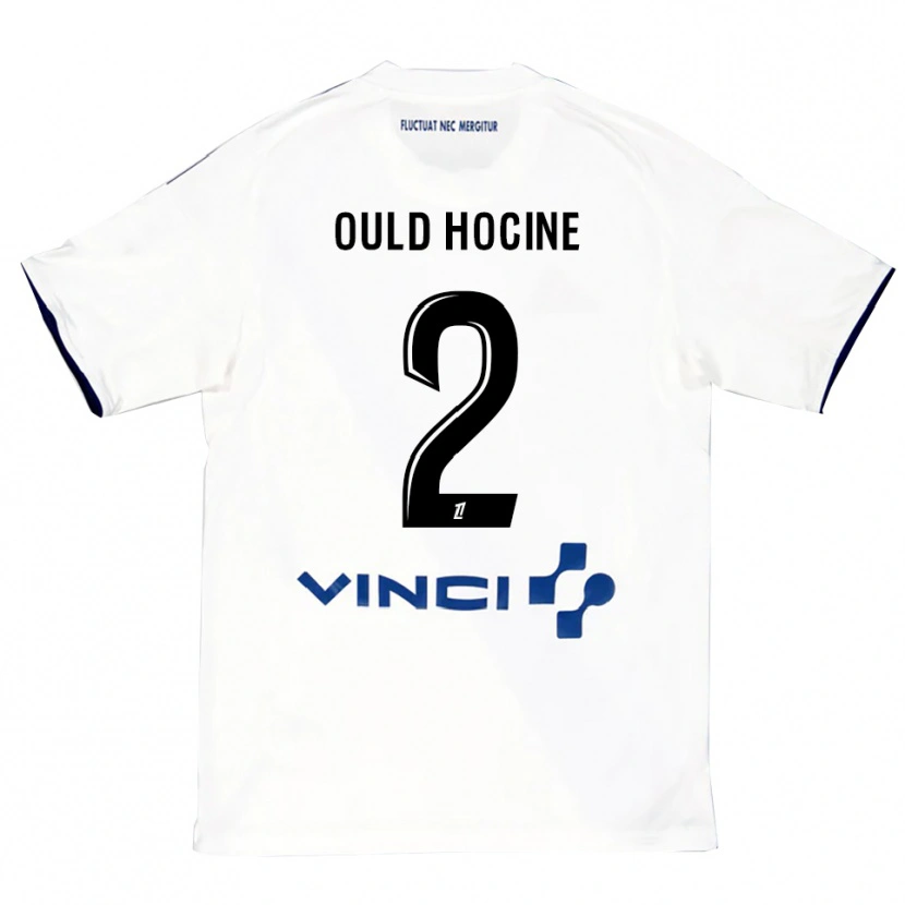 Danxen Hombre Camiseta Célina Ould Hocine #2 Blanco Azul 2ª Equipación 2025/26 La Camisa México