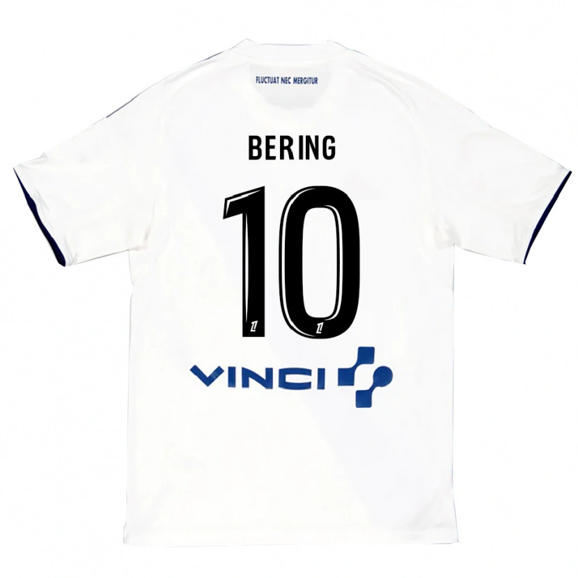 Danxen Hombre Camiseta Aymerick Bering #10 Blanco Azul 2ª Equipación 2025/26 La Camisa México