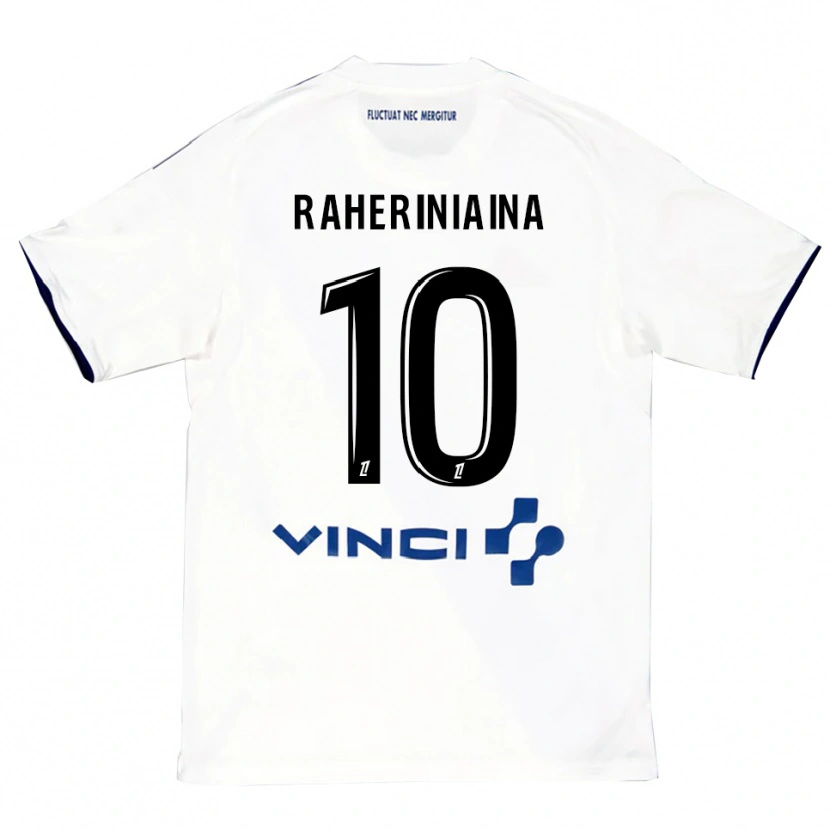 Danxen Hombre Camiseta El Hadary Raheriniaina #10 Blanco Azul 2ª Equipación 2025/26 La Camisa México
