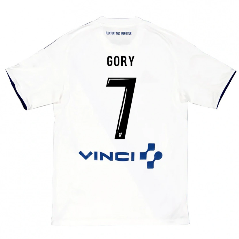 Danxen Hombre Camiseta Alimami Gory #7 Blanco Azul 2ª Equipación 2025/26 La Camisa México