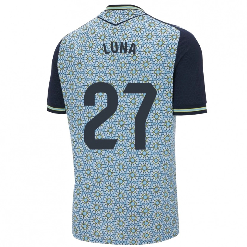 Danxen Hombre Camiseta Marcos Luna #27 Azul Marino 2ª Equipación 2025/26 La Camisa México