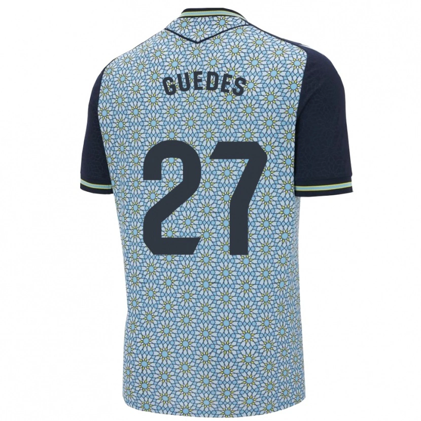Danxen Hombre Camiseta Gui Guedes #27 Azul Marino 2ª Equipación 2025/26 La Camisa México