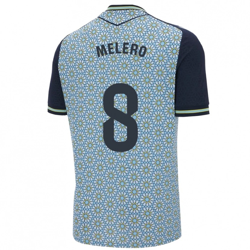 Danxen Hombre Camiseta Gonzalo Melero #8 Azul Marino 2ª Equipación 2025/26 La Camisa México