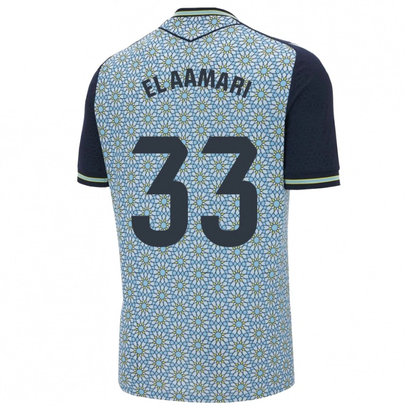 Danxen Hombre Camiseta Saif El Aamari #33 Azul Marino 2ª Equipación 2025/26 La Camisa México