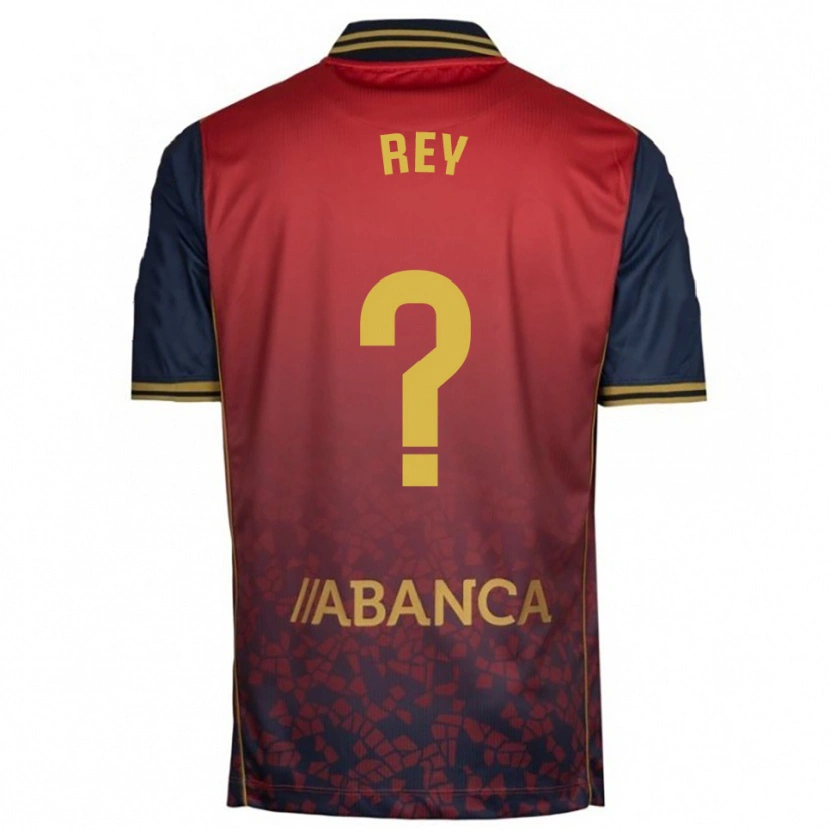 Danxen Hombre Camiseta José Rey #0 Rojo Marino 2ª Equipación 2025/26 La Camisa México