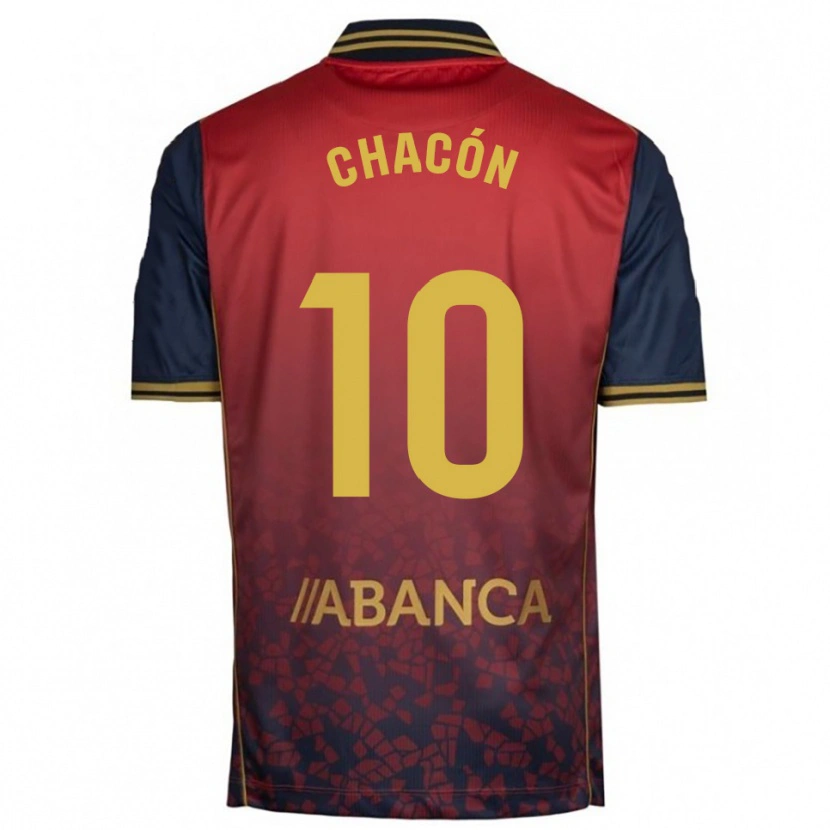 Danxen Hombre Camiseta Luis Chacón #10 Rojo Marino 2ª Equipación 2025/26 La Camisa México