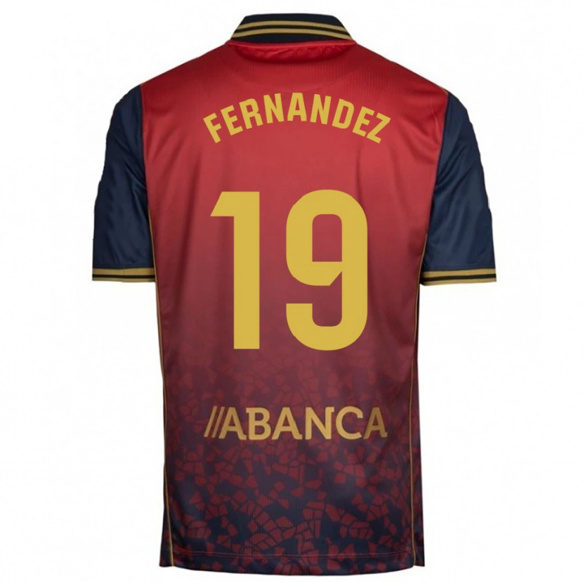 Danxen Hombre Camiseta Quique Fernández #19 Rojo Marino 2ª Equipación 2025/26 La Camisa México