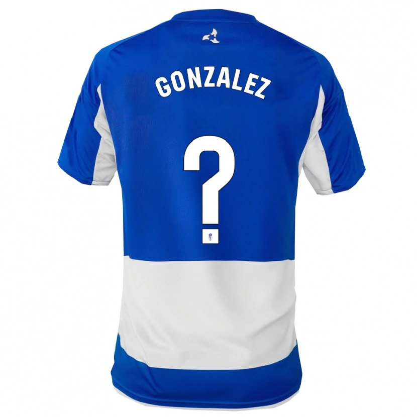 Danxen Hombre Camiseta Paco González #0 Azul Blanco 2ª Equipación 2025/26 La Camisa México