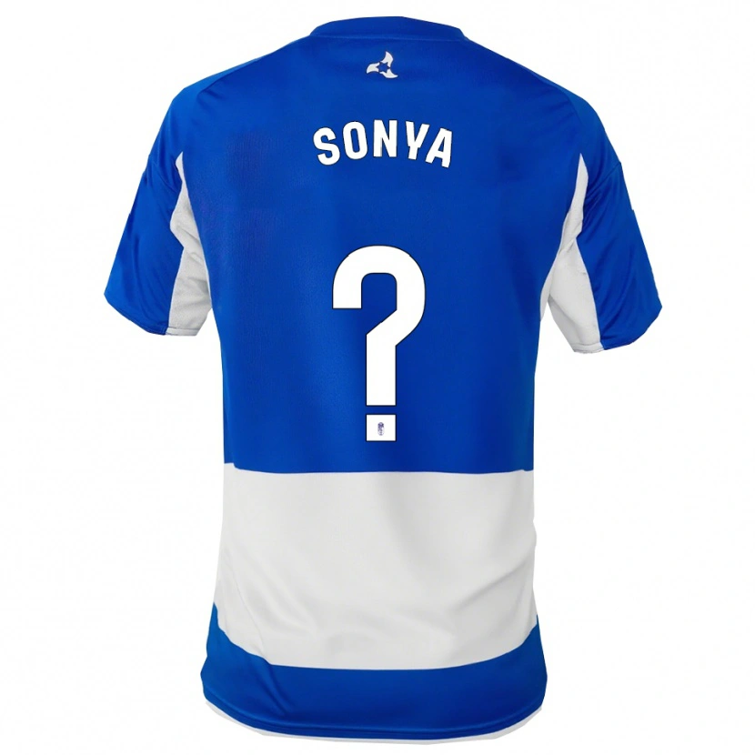 Danxen Hombre Camiseta Sonya Camila Keefe Navarro #0 Azul Blanco 2ª Equipación 2025/26 La Camisa México