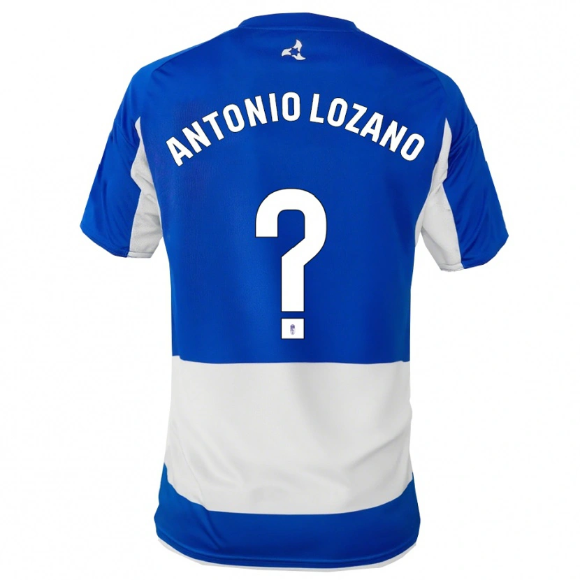 Danxen Hombre Camiseta José Antonio Lozano #0 Azul Blanco 2ª Equipación 2025/26 La Camisa México