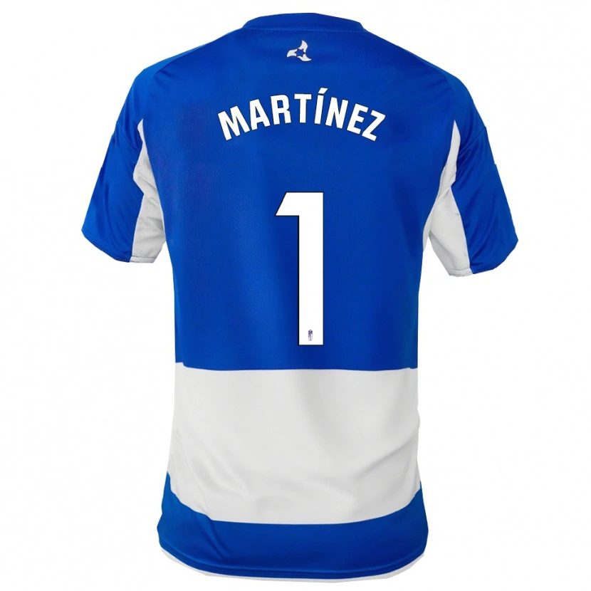 Danxen Hombre Camiseta Marc Martínez #1 Azul Blanco 2ª Equipación 2025/26 La Camisa México